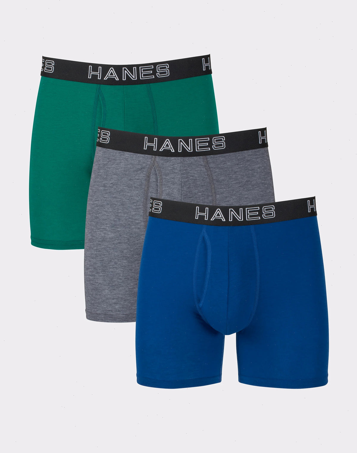 Hanes Ultimate Total Support Pouch Big Men’s Boxer Brief Underwear, Assorted, 3-Pack (Big &amp; Tall Sizes)