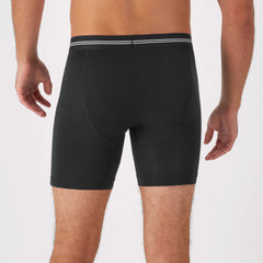 Hanes Perfect Flex Men's Boxer Brief Underwear, Lightweight &amp; Breathable, Black, 1-Pack