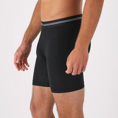 Hanes Perfect Flex Men's Boxer Brief Underwear, Lightweight &amp; Breathable, Black, 1-Pack