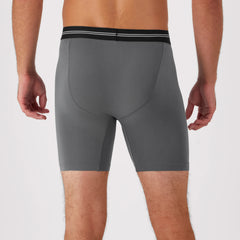 Hanes Perfect Flex Men's Boxer Brief Underwear, Lightweight &amp; Breathable, Grey, 1-Pack