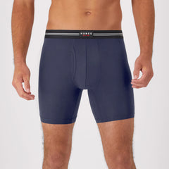 Hanes Perfect Flex Men's Boxer Brief Underwear, Lightweight &amp; Breathable, Navy, 1-Pack