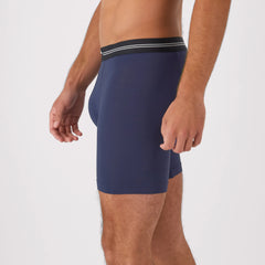 Hanes Perfect Flex Men's Boxer Brief Underwear, Lightweight &amp; Breathable, Navy, 1-Pack