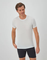 Hanes Perfect Flex Men's Tee, White Crewneck Undershirt, 1-Pack