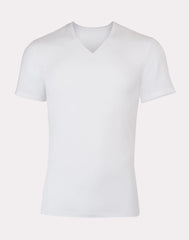 Hanes Perfect Flex Men's Tee, White V-Neck Undershirt, 1-Pack
