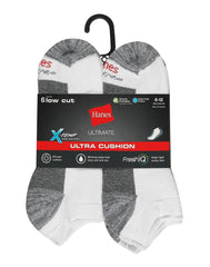 Hanes Ultimate Men's Ultra Cushion Low Cut Socks, 6-Pairs