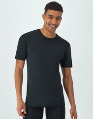 Hanes Moves Ultimate Men's Breathable Mesh Crewneck T-Shirt, X-Temp, Black/Grey, 3-Pack