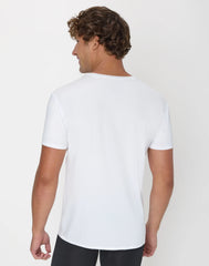 Hanes Moves Ultimate Men's Breathable V-neck T-Shirt, X-Temp, White, 3-Pack