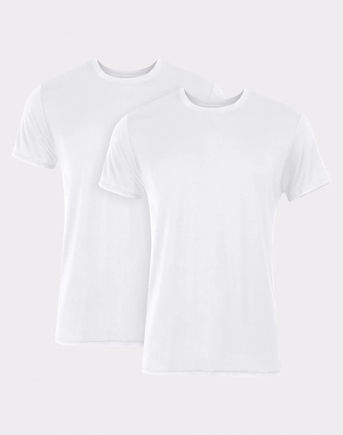 Hanes Originals Ultimate Men's SuperSoft Crewneck Undershirt, White, 2-Pack