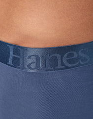 Hanes Originals Ultimate Men's SuperSoft Long Leg Boxer Brief Underwear, Assorted, 3-Pack