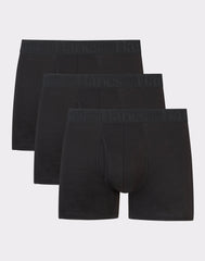 Hanes Originals Ultimate Men's SuperSoft Trunk Underwear, Black, 3-Pack