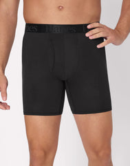 Hanes Originals Ultimate Men's SuperSoft Boxer Brief Underwear, Total Support Pouch, Black, 3-Pack