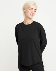 Hanes Originals Tri-Blend Women's Long Sleeve T-Shirt, Relaxed Fit