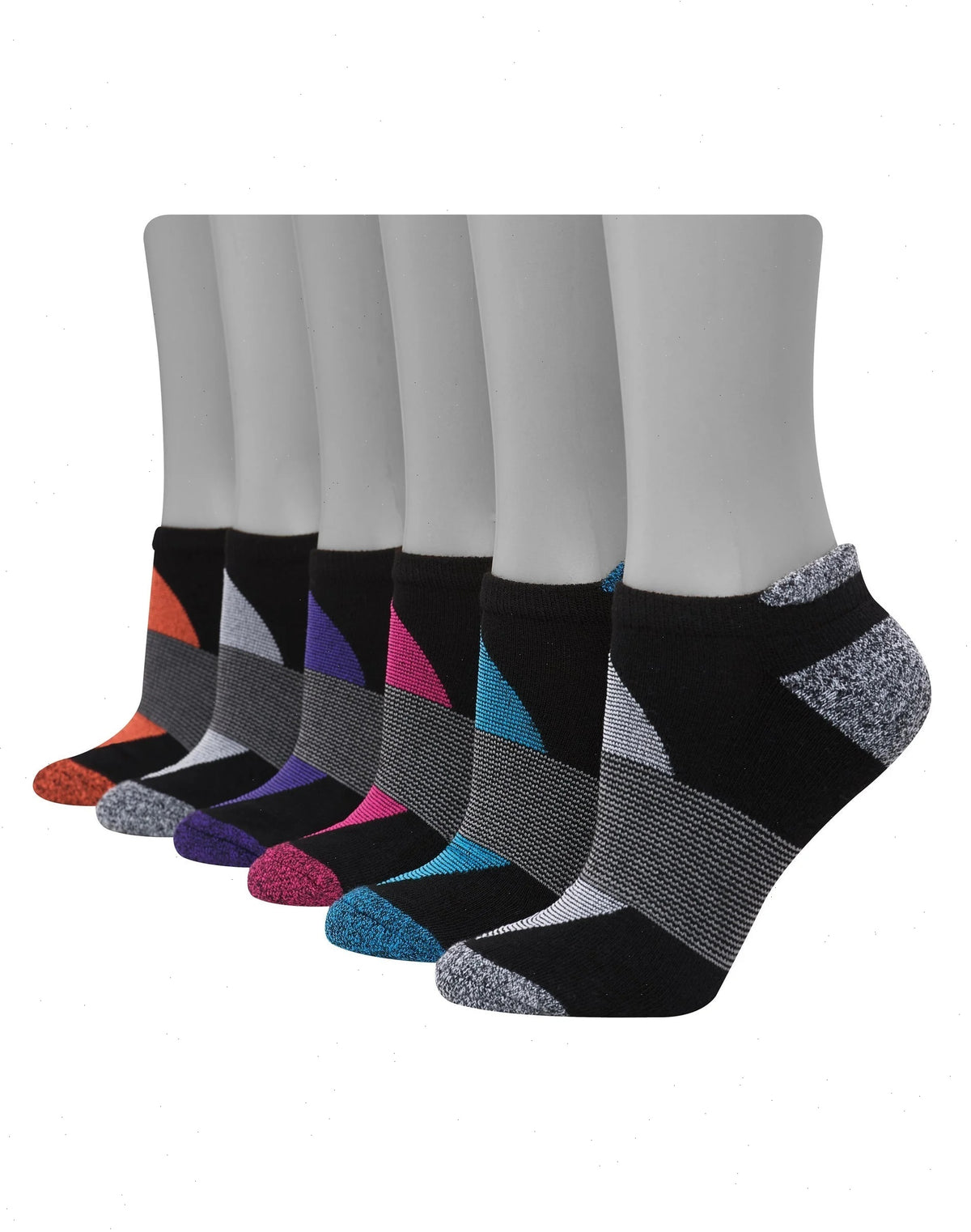 Hanes Women's Performance Heel Shield Socks, Cushioned, 6-Pairs