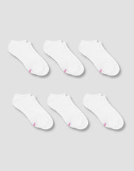 Hanes Women's Performance No Show Socks, Cushioned, 6-Pairs