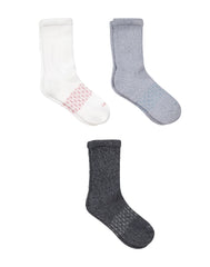 Hanes Absolute Wellness Women's Crew Socks Pack, 3-Pack, Non-Binding