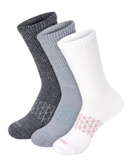 Hanes Absolute Wellness Women's Crew Socks Pack, 3-Pack, Non-Binding
