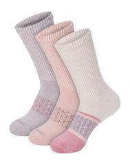 Hanes Absolute Wellness Women's Crew Socks Pack, 3-Pack, Non-Binding