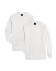 Hanes Beefy-T Unisex Long-Sleeve T-Shirt, Value 2-Pack