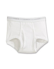 Hanes Boys' White Briefs, Value 6-Pack