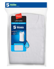 Hanes Ultimate Boys' Soft &amp; Lightweight Tank, 5-Pack