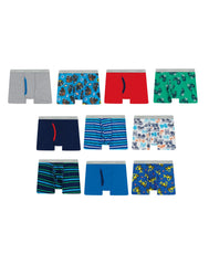 Hanes Toddler Boys' Boxer Brief Underwear, 10-Pack